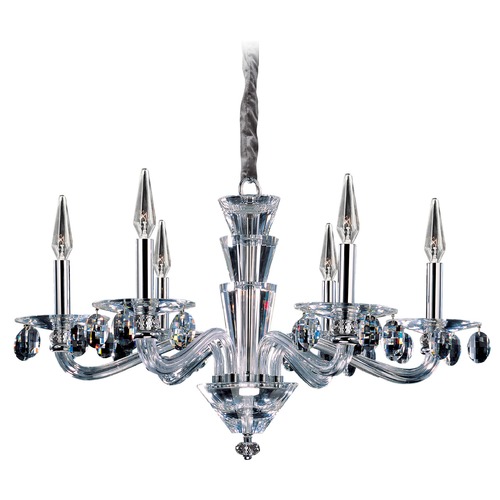 Allegri Lighting Art Deco Crystal Chandelier Chrome Fanshawe by Allegri Crystal 11527-010-FR001
