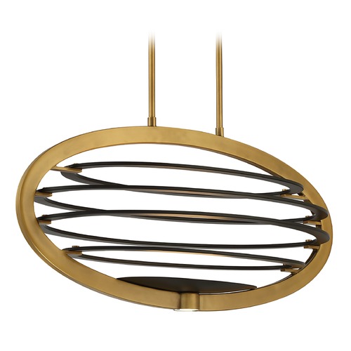 Eurofase Lighting Ombra Brass & Black LED Pendant by Eurofase Lighting 38153-013