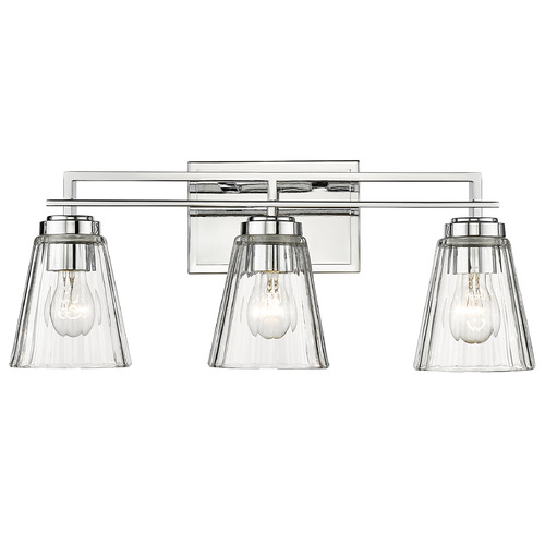 Z-Lite Z-Lite Lyna Chrome Bathroom Light 823-3V-CH
