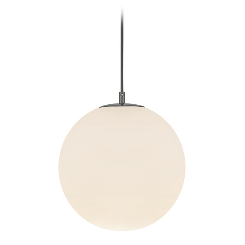 Kuzco Lighting Kuzco Lighting Marco Black Pendant Light with Globe Shade PD34212-BK/OP