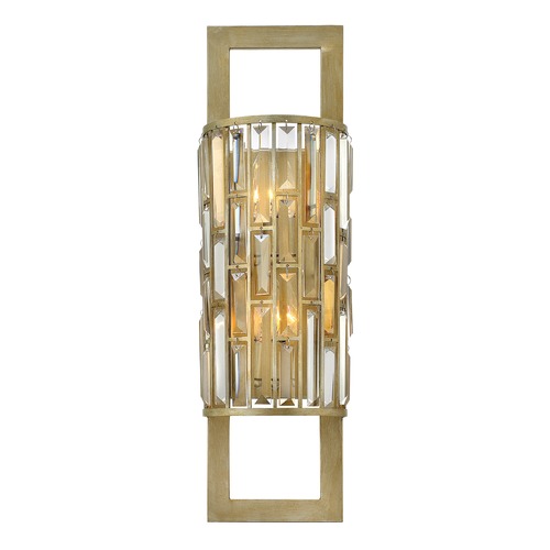 Fredrick Ramond Gemma 2-Light Wall Sconce in Silver Leaf by Fredrick Ramond FR33730SLF