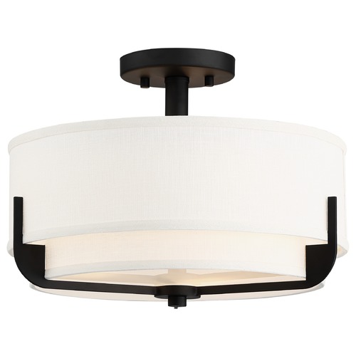 Nuvo Lighting Frankie Aged Bronze Semi-Flush Mount by Nuvo Lighting 60/6545