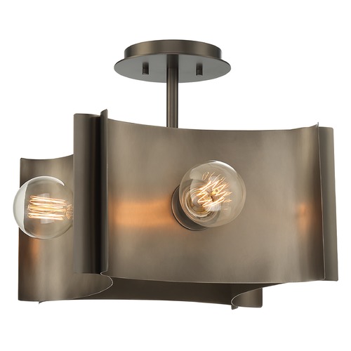 Eurofase Lighting Metallo Vintage Nickel Semi-Flush Mount by Eurofase Lighting 38154-010