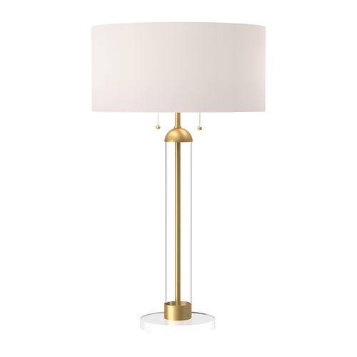 Alora Lighting Alora Lighting Sasha Brushed Gold Table Lamp with Drum Shade TL567218BGWL