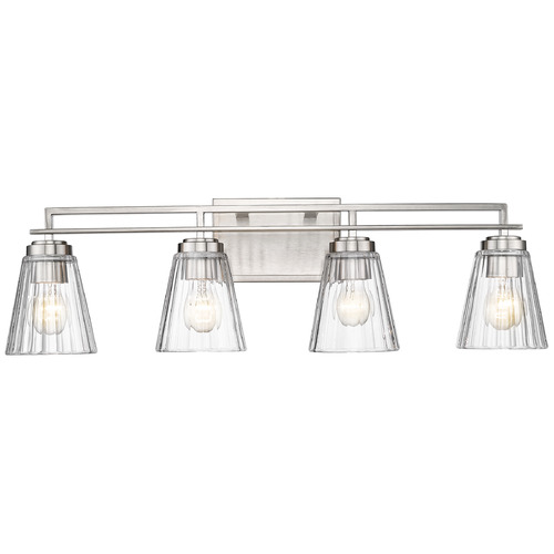 Z-Lite Z-Lite Lyna Brushed Nickel Bathroom Light 823-4V-BN