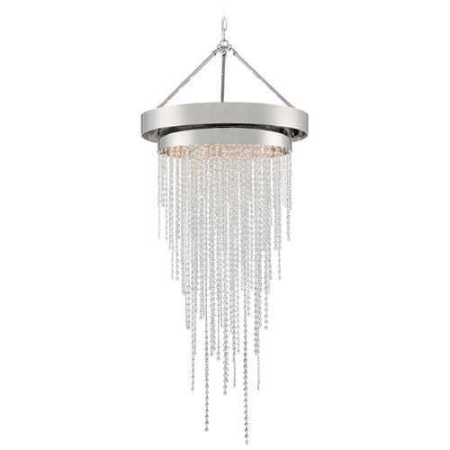 Crystorama Lighting Crystorama Lighting Clarksen Polished Nickel Crystal Chandelier CLA-A3207-PN-CL-MWP