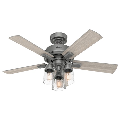 Hunter Fan Company 44-Inch Hartland Fan in Matte Silver by Hunter Fan Company 50649