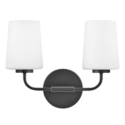 Hinkley Kline 14.25-Inch 2-Light Sconce in Black by Hinkley Lighting 853452BK