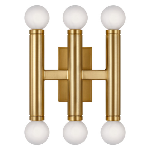 Visual Comfort Studio Collection Beckham Triple Sconce in Burnished Brass by Visual Comfort Studio TW1146BBS