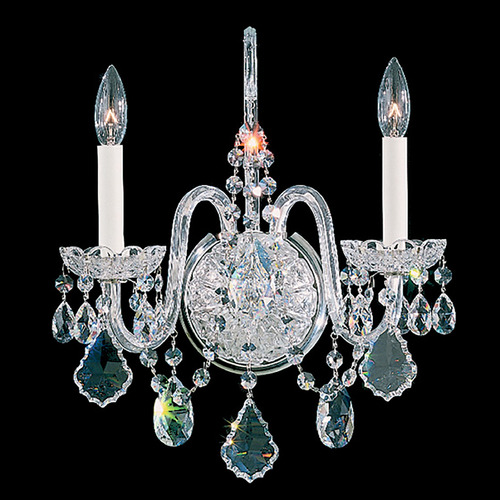Schonbek Lighting Schonbek Worldwide Lighting Olde World Polished Silver Sconce 6808-40R