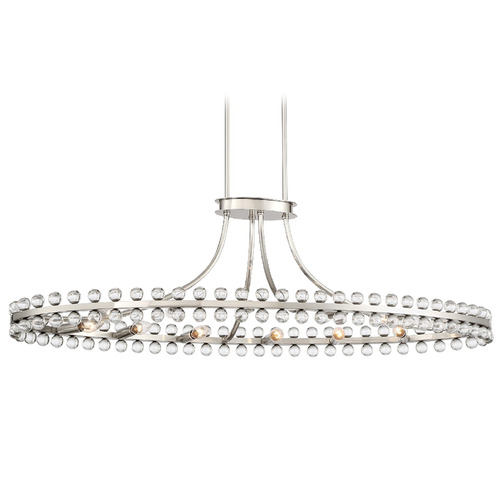 Crystorama Lighting Crystorama Lighting Clover Brushed Nickel Chandelier CLO-8897-BN
