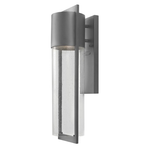 Hinkley Seeded Glass Outdoor Wall Light Grey by Hinkley Lighting 1324HE