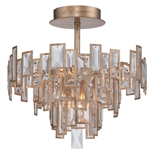Metropolitan Lighting Bel Mondo Luxor Gold Semi-Flush Mount by Metropolitan Lighting N6672-274