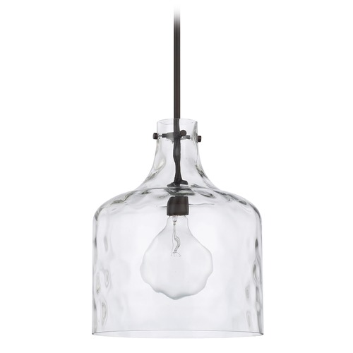 HomePlace by Capital Lighting Crawford 11.75-Inch Water Glass Pendant in Bronze by HomePlace by Capital Lighting 325717BZ