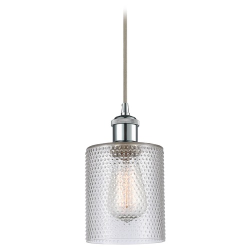 Innovations Lighting Cobbleskill Polished Chrome Mini Pendant by Innovations Lighting 516-1P-PC-G112