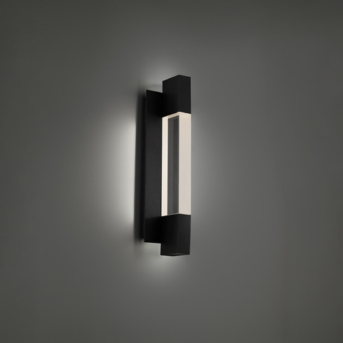 Modern Forms by WAC Lighting Modern Forms Heliograph Black LED Outdoor Wall Light WS-W30418-30-BK
