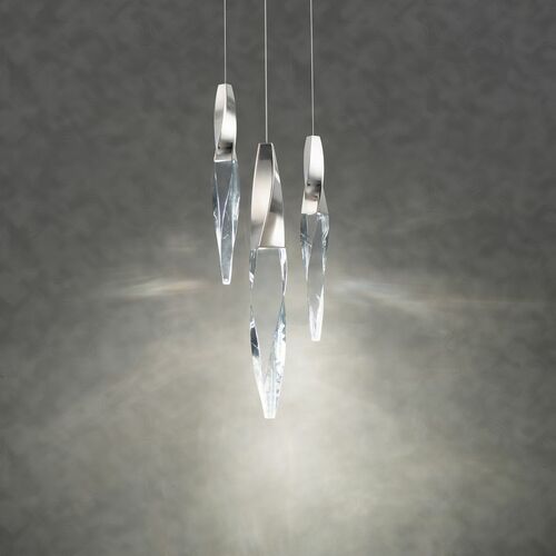 Schonbek Beyond Schonbek Beyond Kindjal Polished Nickel LED Multi-Light Pendant BPD13203L-PN