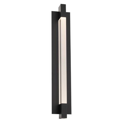 Modern Forms by WAC Lighting Modern Forms Heliograph Black LED Outdoor Wall Light WS-W30432-30-BK