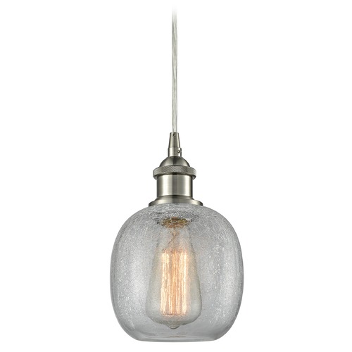 Innovations Lighting Belfast Brushed Satin Nickel Mini Pendant by Innovations Lighting 516-1P-SN-G105