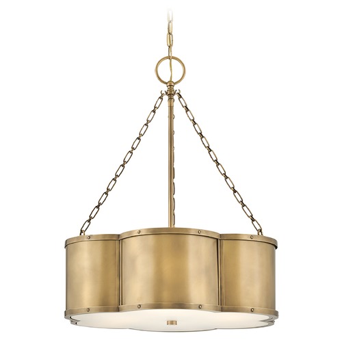 Hinkley Chance Medium Drum in Heritage Brass by Hinkley Lighting 4446HB