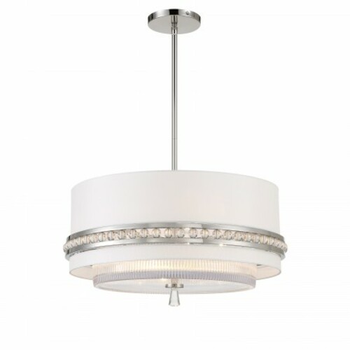Metropolitan Lighting Sutton 4-Light Pendant in Polished Nickel by Metropolitan N7384-613