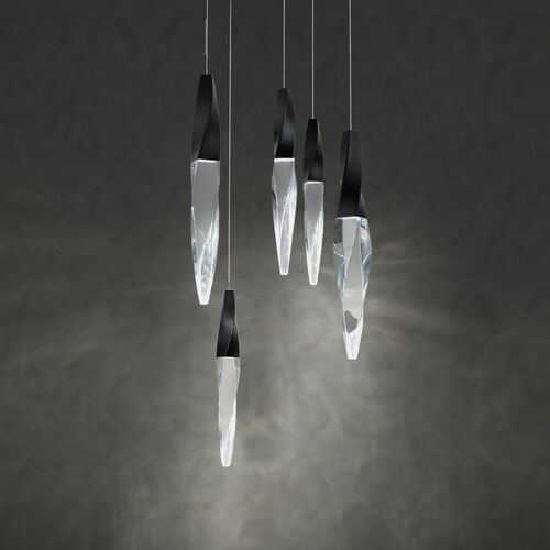 Schonbek Beyond Schonbek Beyond Kindjal Black LED Multi-Light Pendant BPD13205L-BK
