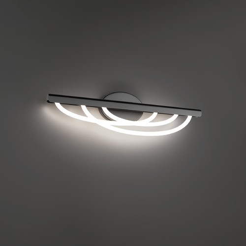 Modern Forms by WAC Lighting Modern Forms Swoop Black LED Bathroom Light WS-32424-BK