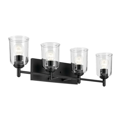Kichler Lighting Shailene 29.75-Inch Vanity Light in Black by Kichler Lighting 45575BKCLR