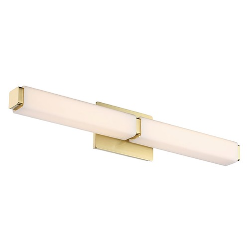Modern Forms by WAC Lighting Vogue 27-Inch LED Bath Light in Brushed Brass 3000K by Modern Forms WS-3127-BR