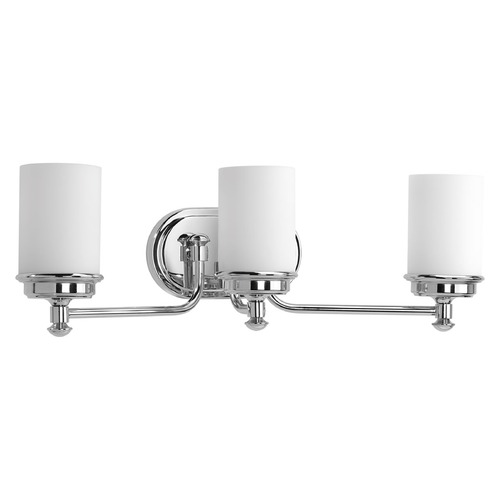 Progress Lighting Glide 3-Light Bath Light in Polished Chrome by Progress Lighting P300014-015