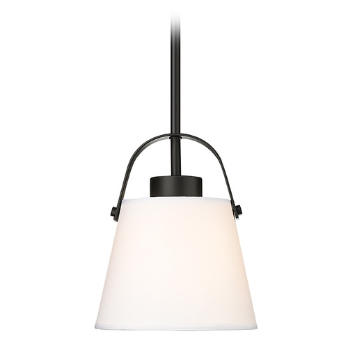 Z-Lite Z-Lite Z-Studio Matte Black Mini-Pendant Light with Empire Shade 743P8-MB