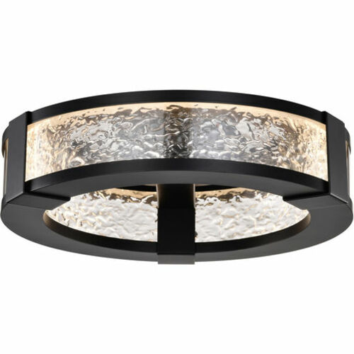 Satco Lighting Darrow LED 3000K Flush Mount in Matte Black by Nuvo Lighting 62-2002