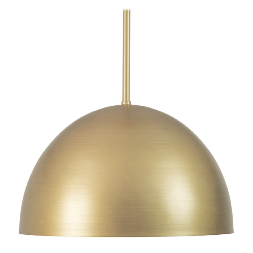 Hunter Fan Company Hunter Fan Company Erling Luxe Gold Pendant Light with Bowl / Dome Shade 48127