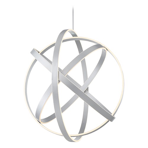 Modern Forms by WAC Lighting Kinetic 38-Inch Wide LED Orb Chandelier in Titanium by Modern Forms PD-61738-TT