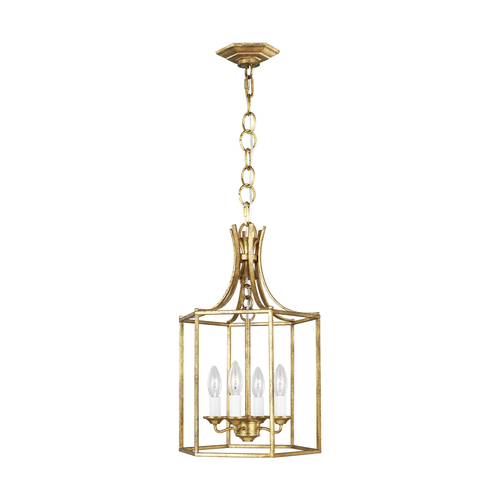 Visual Comfort Studio Collection Alexa Hampton 12.5-Inch 4-Light Bantry House Antique Gild Pendant by Visual Comfort Studio AC1004ADB