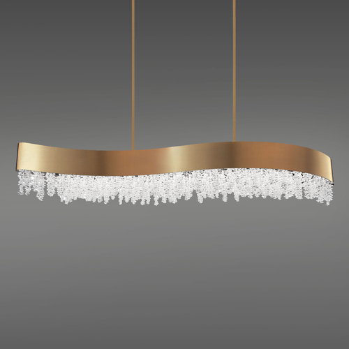 Schonbek Lighting Soleil Aged Brass LED Linear Light by Schonbek Lighting S3548-700O
