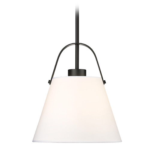 Z-Lite Z-Lite Z-Studio Matte Black Pendant Light with Empire Shade 743P12-MB