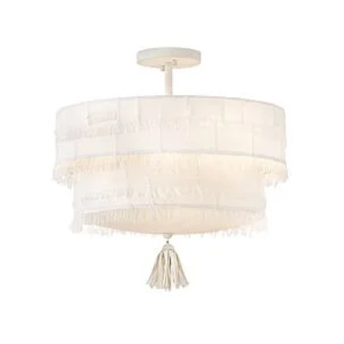 Hinkley Baya 18-Inch Semi-Flush Mount in Textured Plaster by Hinkley Lighting 47421TXP