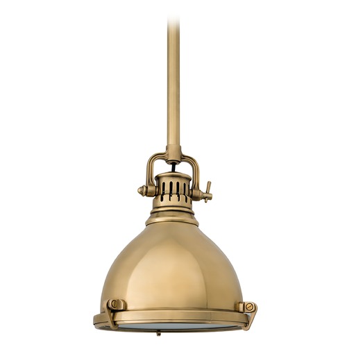 Hudson Valley Lighting Pelham Mini Pendant in Aged Brass by Hudson Valley Lighting 2210-AGB