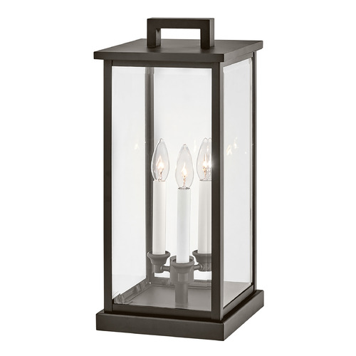 Hinkley Weymouth 12V Medium Pier Mount Lantern in Bronze by Hinkley Lighting 20017OZ-LV