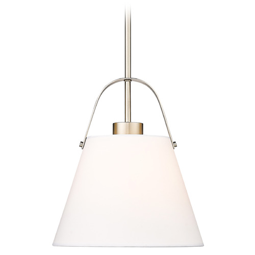 Z-Lite Z-Lite Z-Studio Brushed Nickel Pendant Light with Empire Shade 743P12-BN