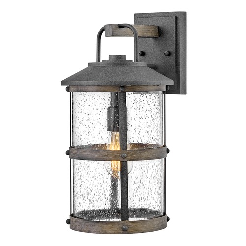 Hinkley Lakehouse 17.25-Inch 12V Outdoor Wall Lantern in Aged Zinc by Hinkley Lighting 2684DZ-LV