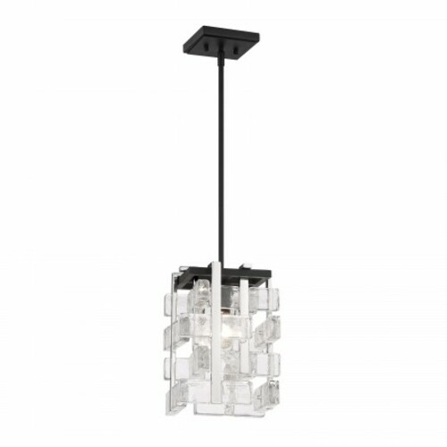 Metropolitan Lighting Painesdale Mini Pendant in Sand Coal & Polished Nickel by Metropolitan N7541-729