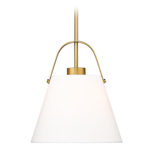 Z-Lite Z-Lite Z-Studio Heritage Brass Pendant Light with Empire Shade 743P12-HBR