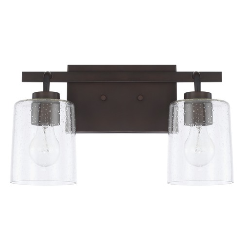 HomePlace by Capital Lighting Greyson 14.50-Inch Bronze Bath Light by HomePlace by Capital Lighting 128521BZ-449