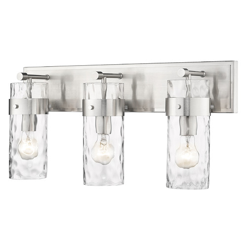 Z-Lite Fontaine Brushed Nickel Bathroom Light by Z-Lite 3035-3V-BN