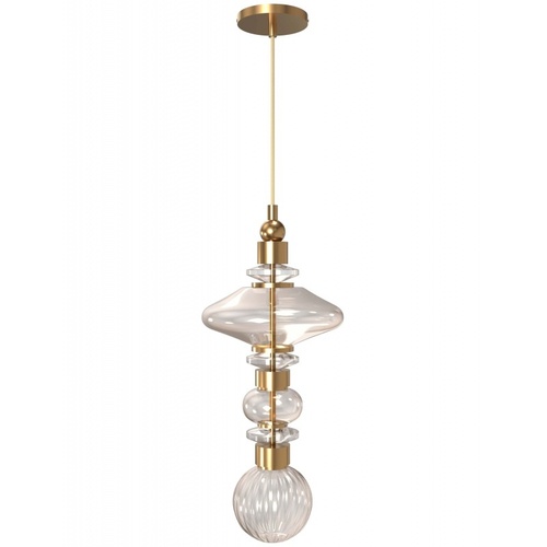 Avenue Lighting Avra LED Mini Pendant in Aged Brass by Avenue Lighting HF7900-AB