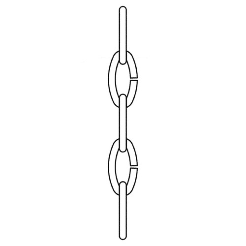 Generation Lighting 72-Inch Replacement Chain in Antique Brushed Nickel by Generation Lighting 9116-965