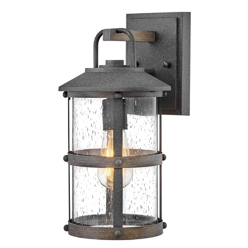 Hinkley Lakehouse 14.50-Inch Aged Zinc & Driftwood Grey Outdoor Wall Light by Hinkley Lighting 2680DZ