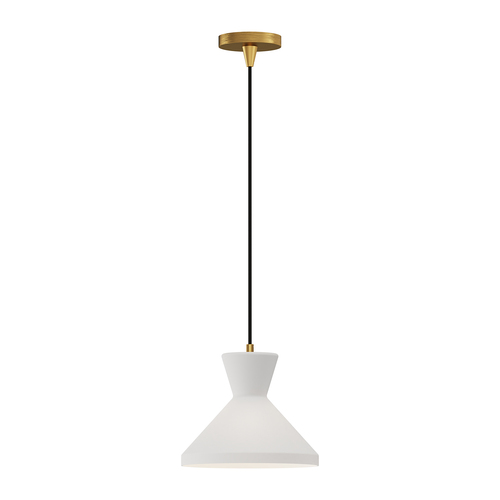 Alora Lighting Alora Lighting Betty Aged Gold Pendant Light with Conical Shade PD473710AGOP